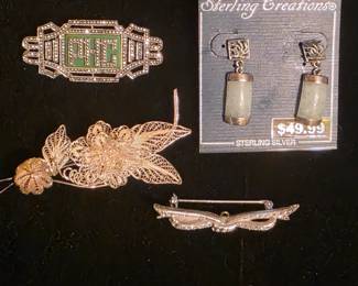 Assorted Sterling Antique jewelry