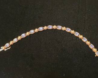 14K and Diamonds bracelet 