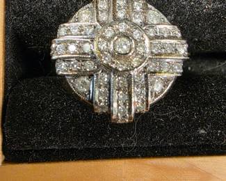 Custom made 14K and Diamonds ring