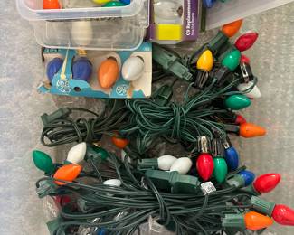 Vintage Christmas lights. 