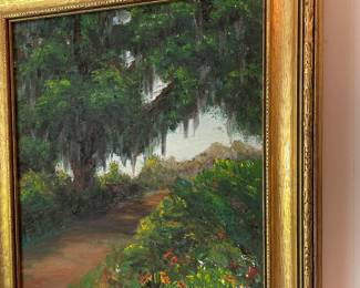 Original oil painting by family member Werton D Moore