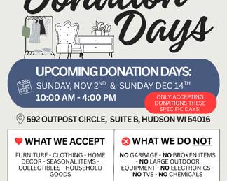 Grey and Black Illustrative Thrift Local Flyer