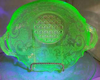 Collection of Uranium Glass/Vaseline Glass