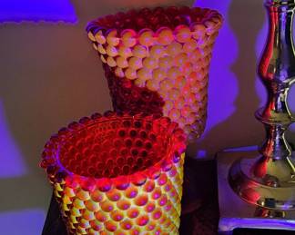 Selenium Glass -Colored Glass that uses Selenium, a semi-metallic element to create a pinkish-orange hues. Selenium Ruby Glass.