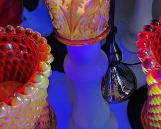 Selenium Glass -Colored Glass that uses Selenium, a semi-metallic element to create a pinkish-orange hues. Selenium Ruby Glass.