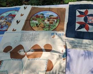 Fabrics for pillows or quilting 