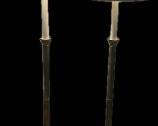 1965 Warren Kessler brass floor lamps