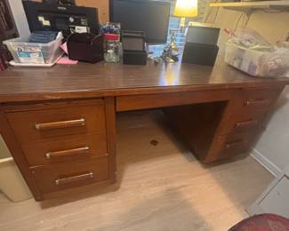 An excellent condition wooden office desk