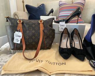 Louis Vuitton Shoulder Bag, Manolo Blahnik Stiletto Pumps