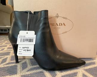 Prada Stiletto Ankle Boots