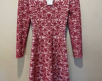 Alaia Red Skater Dress