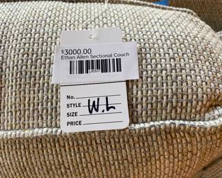 Ethan Allen Sectional Couch