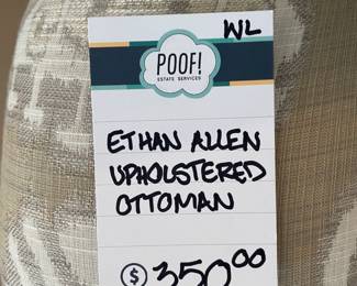 Ethan Allen Upholstered Ottoman
