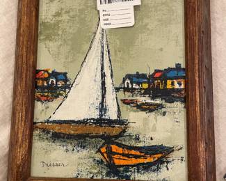 Sailboat Painting by Dresser
