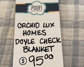 Orchid Lux Homes Doyle Check Blanket