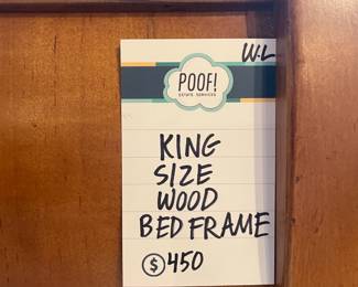 King Size Wood Bed Frame