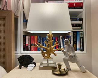 Bronze Fish Sculpture , Coral Lamp