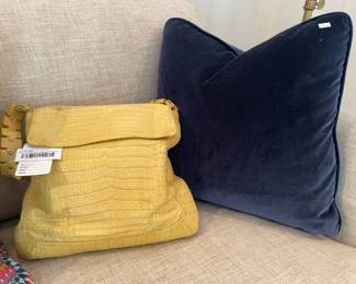 Nancy Gonzalez Alligator Purse, Decorative Pillows