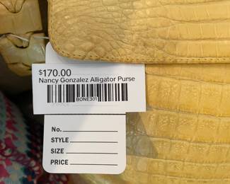 Nancy Gonzalez Alligator Purse