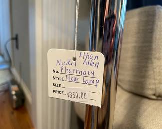 Ethan Allen Nickel Pharmacy Floor Lamp