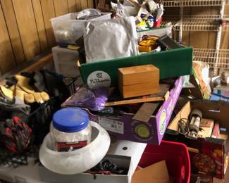 Respirator items, Paint supplies, stains, woodworking itmes