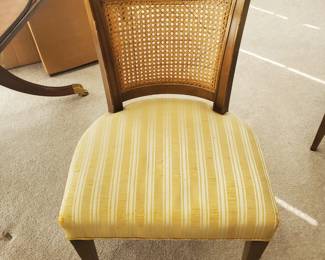 Dining room chairs are also sturdy, yet the caning needs replaced. 