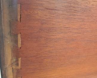 And it's dovetailed.