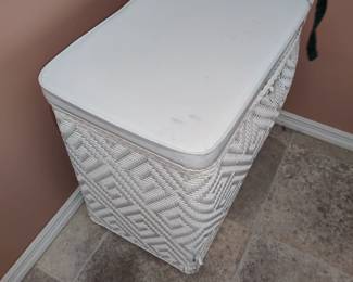 Wicker hamper...needs repair