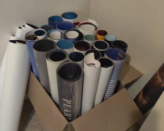 Numerous posters....