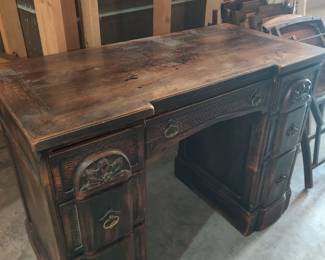 Vintage wood desk