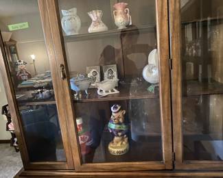 K state purple power decanter. 1969
Chiefs helmet decanter 1969
China hutch matching table w/ 2 leaves and 6 chairs