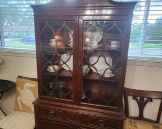 Duncan Phyfe  style china cabinet/ bookcase