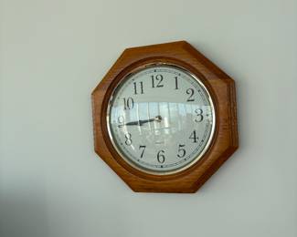 Wood clock