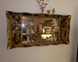 Large Vintage Mirrored Display 