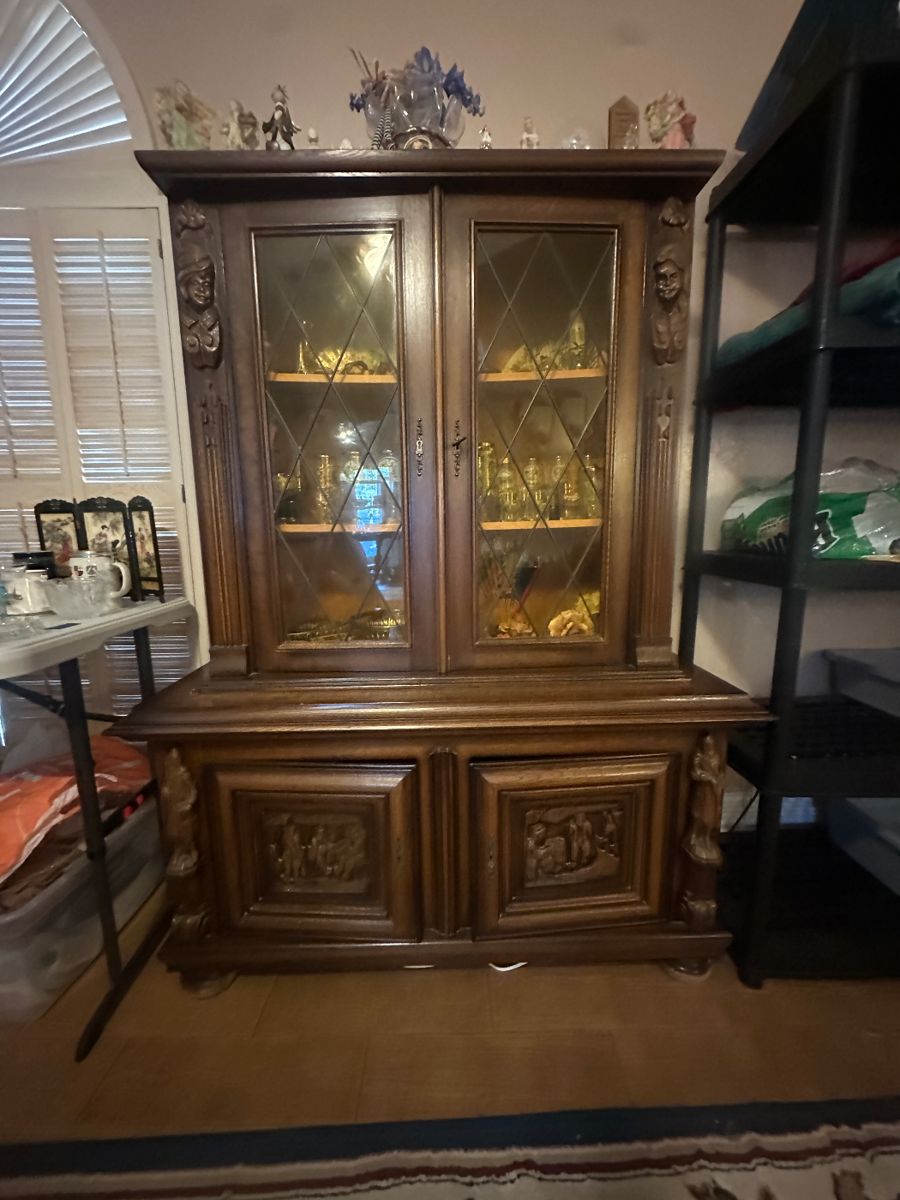 Fabulous hand carved cabinet