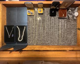 Sterling silver and gold jewelry