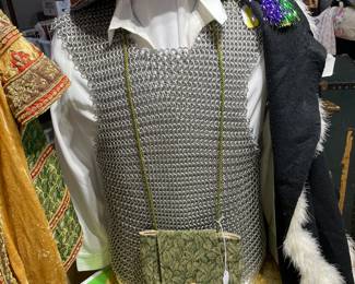 Chainmail Vest, Renaissance Man Hat, Cape