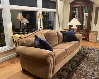 Ethan Allen sofa. Cushion foam replaced. Good condition. $200