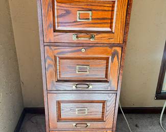 Oak Filing Cabinet