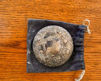 Silver Compact Mirror