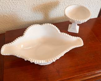 VTG Cut Glass Bowl and Candy Dish