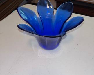 Spanish Art Glass Vase