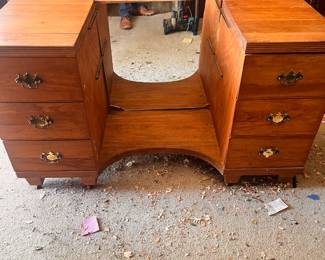 Maple Desk on Rollers