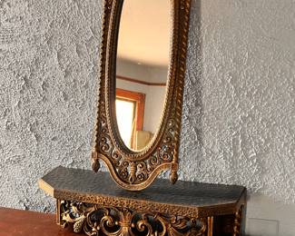 Home Interiors Shelf and Mirror