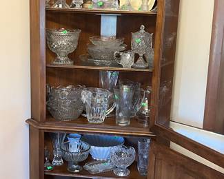 CLEAR PRESSED GLASS AND CRYSTAL