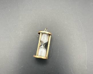 14k Gold Hour Glass Charm