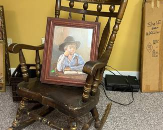 EARLY AMERICAN STYLE ROCKER