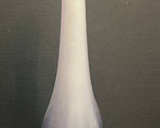 VIKING PURPLE FROSTED GLASS SWUNG VASE