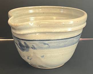 HAND THROWN POTTERY MIXING BOWL