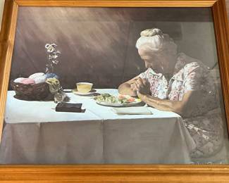"SAYING GRACE" FRAMED POSTER
